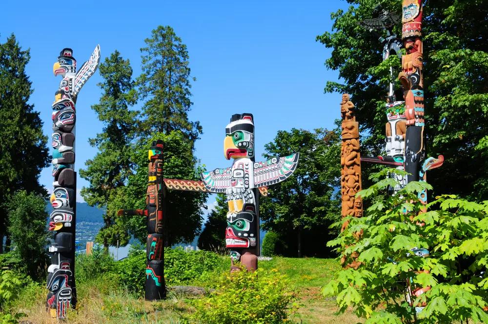Canada Totem Poles Stanley Park