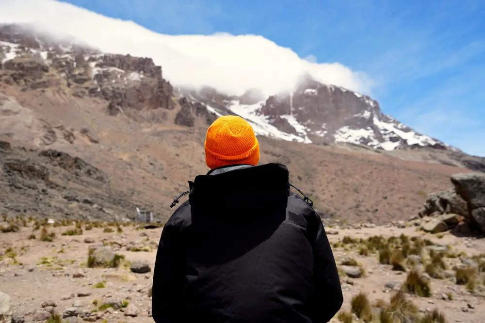 Uhuru Peak på Mount Kilimanjaro i Tanzania