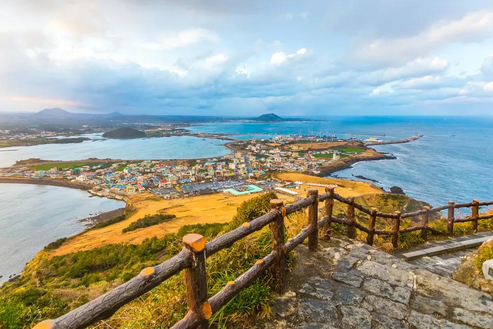 Udsigt på Jeju Island i Sydkorea